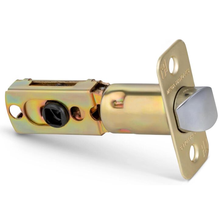 Mega Handles 2-Way Adjustable Privacy/Passage Replacement Door Latch | Universal for Half Moon Spindles