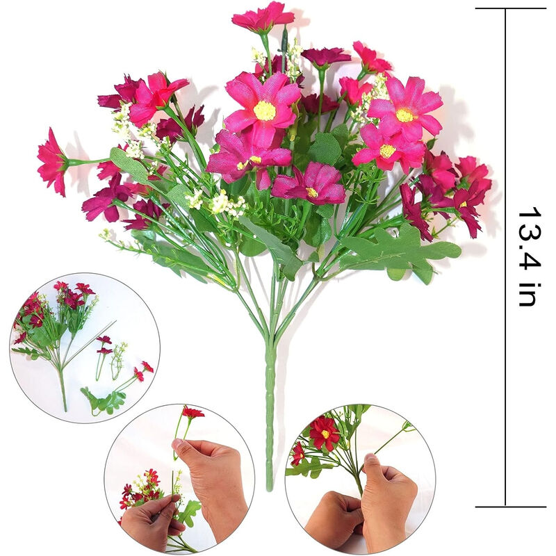 12 Bundle Artificial Hanging Flowers UV Resistant Outdoor Garden Porch Decor image number 2
