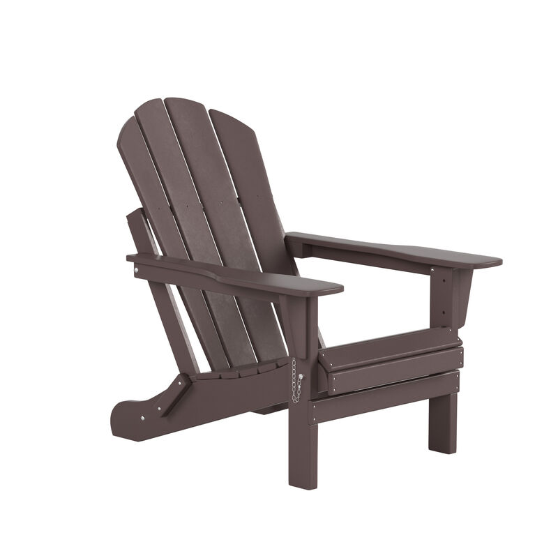 WestinTrends Outdoor Patio Folding Adirondack Chair