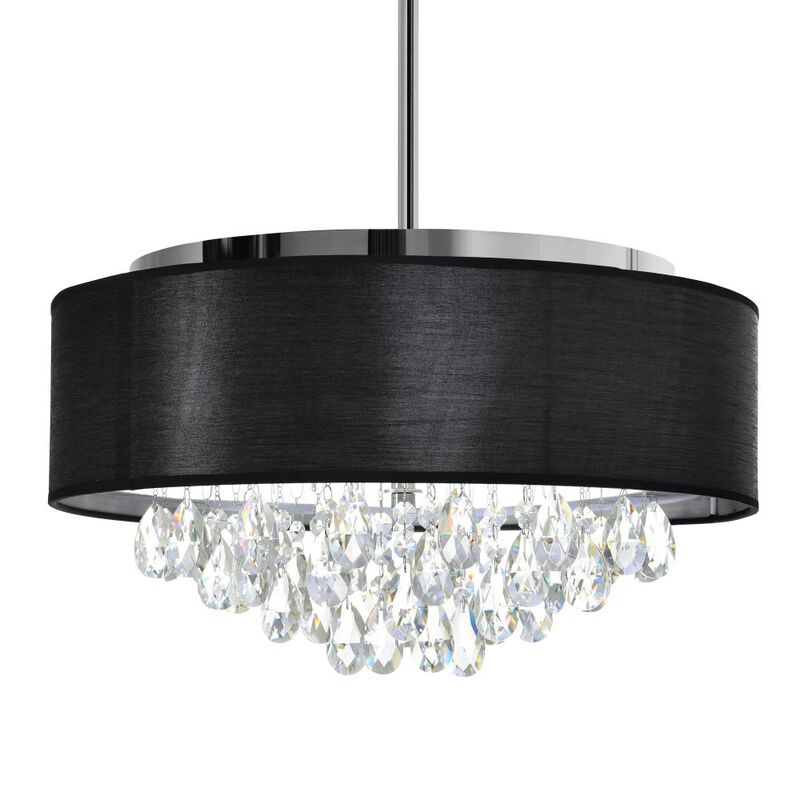 Dash 4 Light Drum Shade Chandelier With Chrome Finish