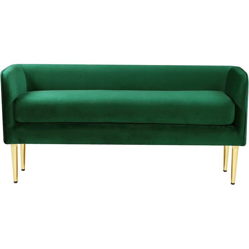 Meridian Furniture Audrey Green Velvet Bench