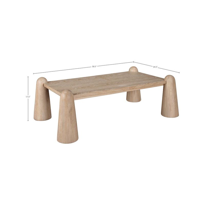 Meridian Furniture Wyndham Natural Oak Coffee Table
