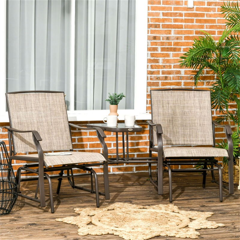 Double Patio Glider With Tea Table for Outdoor Spaces image number 1