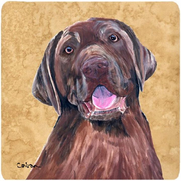 Caroline's Treasures SC9127FC Labrador Foam Coasters (Set of 4), 3.5 H x 3.5 W, Multicolor