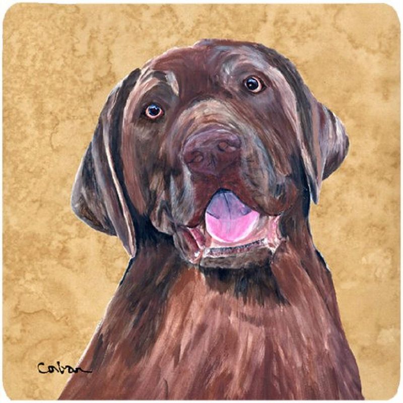 Caroline's Treasures SC9127FC Labrador Foam Coasters (Set of 4), 3.5 H x 3.5 W, Multicolor image number 0