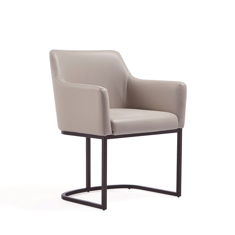 Serena Light Gray Dining Arm Chair image number 3