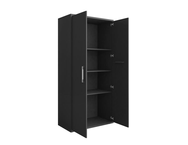 Eiffel Black Garage Cabinets (Set of 3)