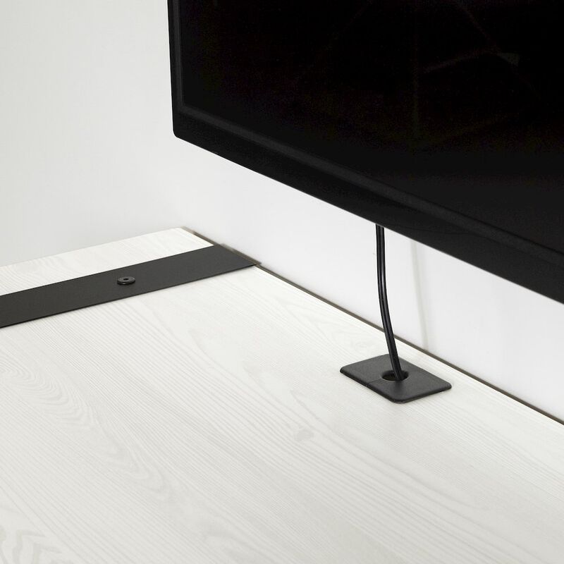 Munich Wall Mounted Media Console, White Pine