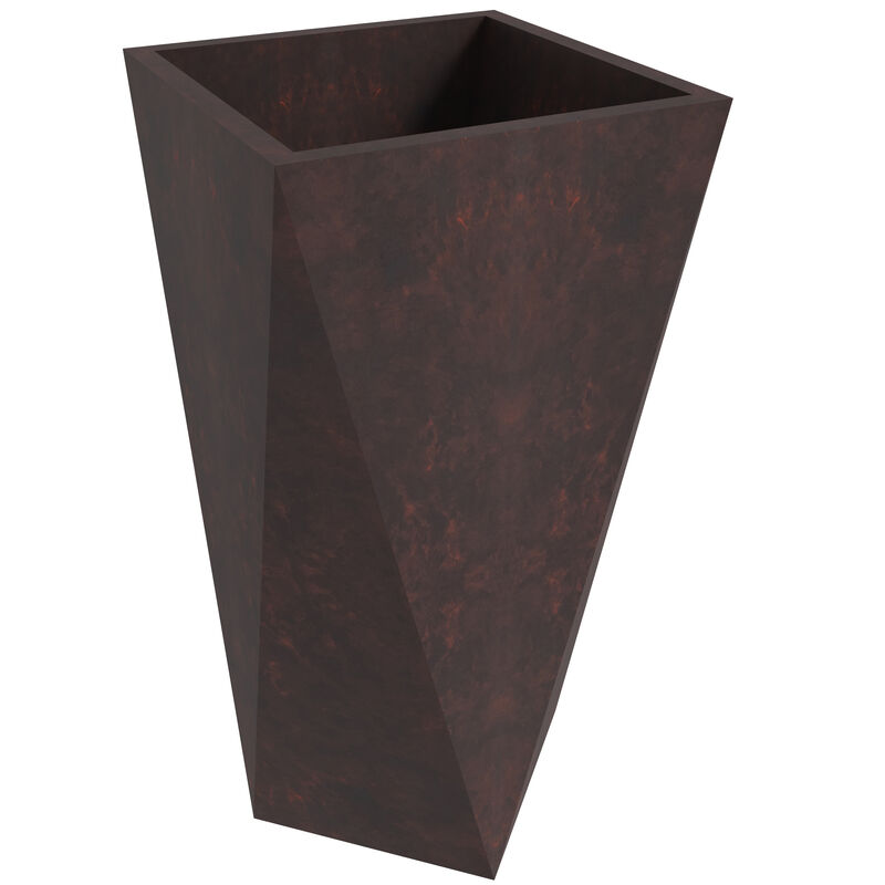 LeisureMod Aloe Series Fiberstone and MgO Clay 24" Planter