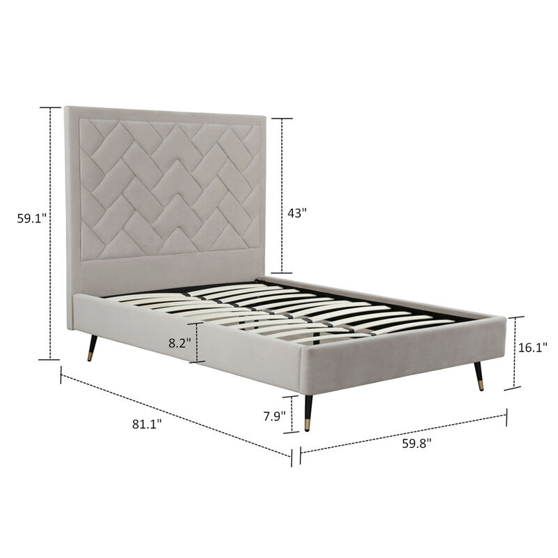 Crosby Beige Full Bed