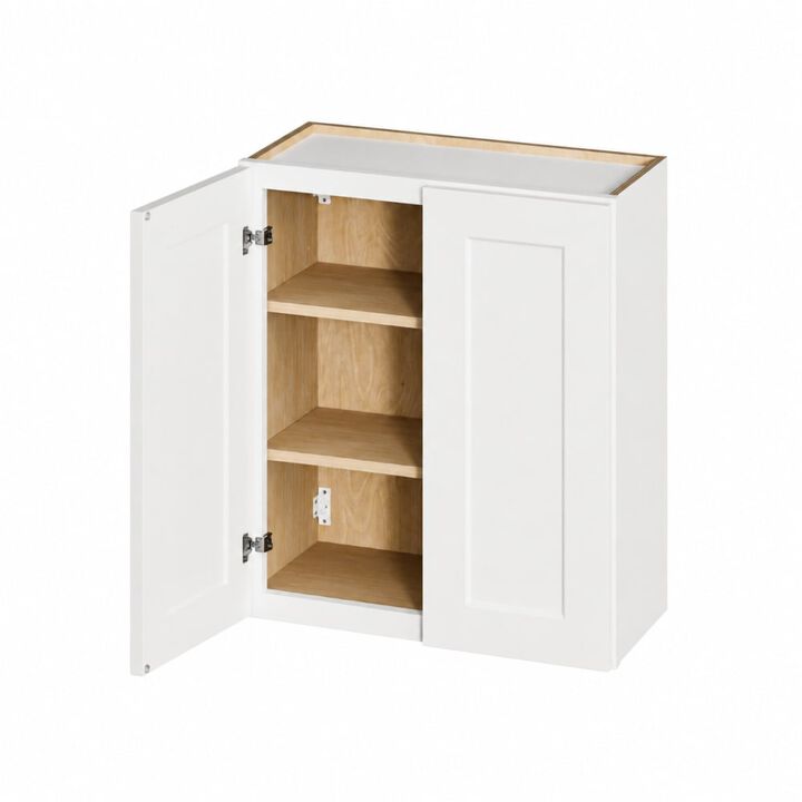 ELEMENT ACE Solid Wood Wall Cabinet, Adjustable Shelves,  Door Storage for Kitchen, Bathroom, Laundry, Garage