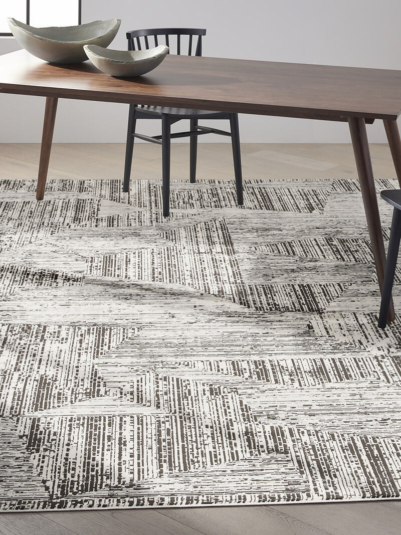 CK024 Irradiant IRR01 Cream/Black 9' x 12' Rug