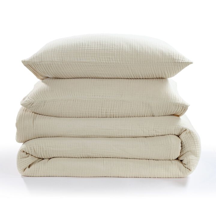 Cotton Voile Sable King Comforter Set