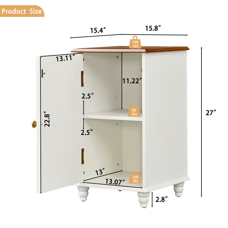 Rartpo 27" Tall Floor Cabinet image number 6