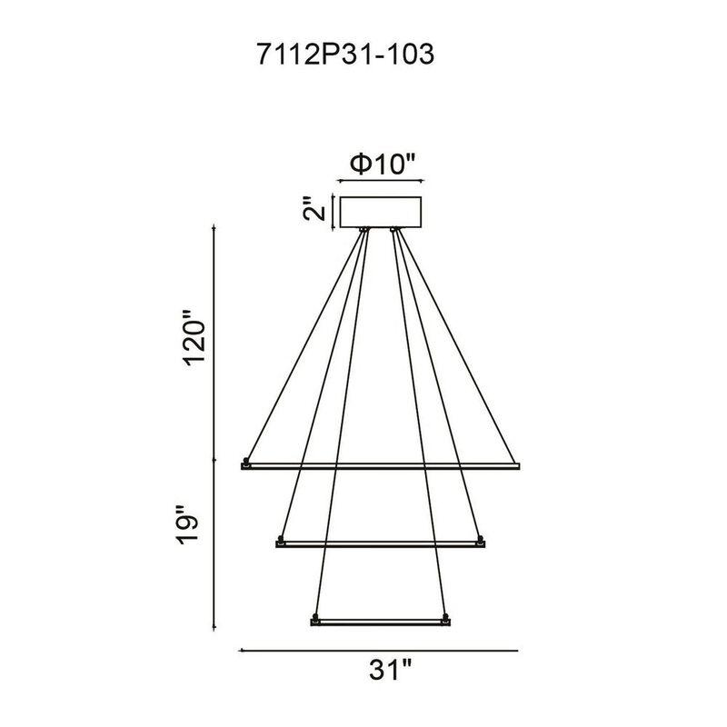 CWI Lighting Chalice LED Chandelier With White Finish