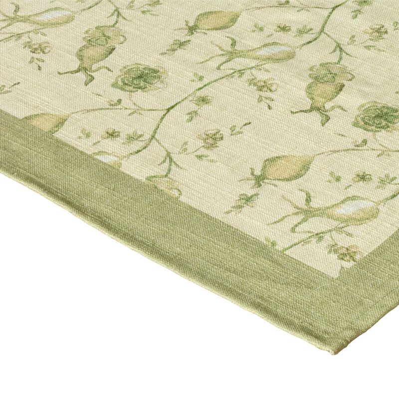 Dolce Olive Green Natural Cotton Table Cloth 70x140" image number 2