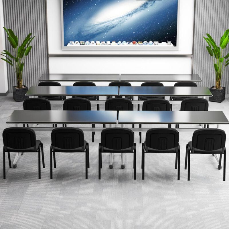 Hivvago 5 Pieces Elegant Conference Office Chair Set for Guest Reception-Set of 5