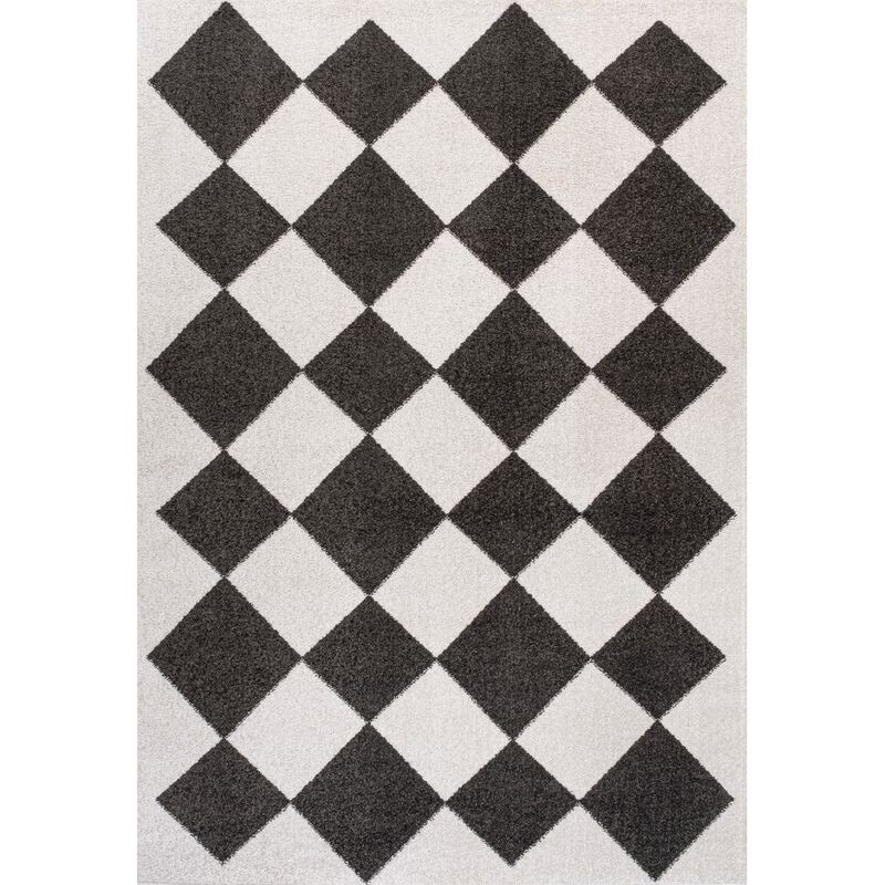 Draper Classic Geometric Diamond Pattern Area Rug