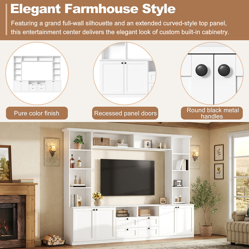 Poxkax Elegant Entertainment Center Wall image number 3