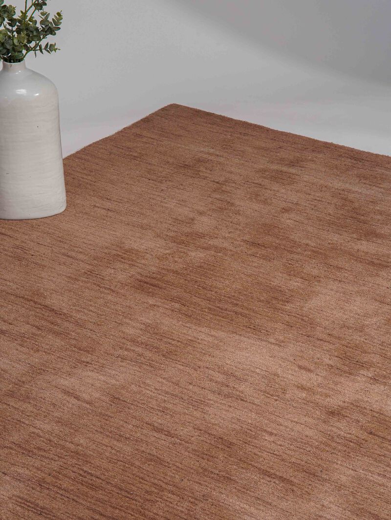 RUGSOTIC CARPETS HAND KNOTTED LOOM WOOL ECO-FRIENDLY AREA RUGS  - Rectangle, Solid Plain Design, High Pile Thick Handmade Anti Skid Rugs for Living Room (L00111) image number 3