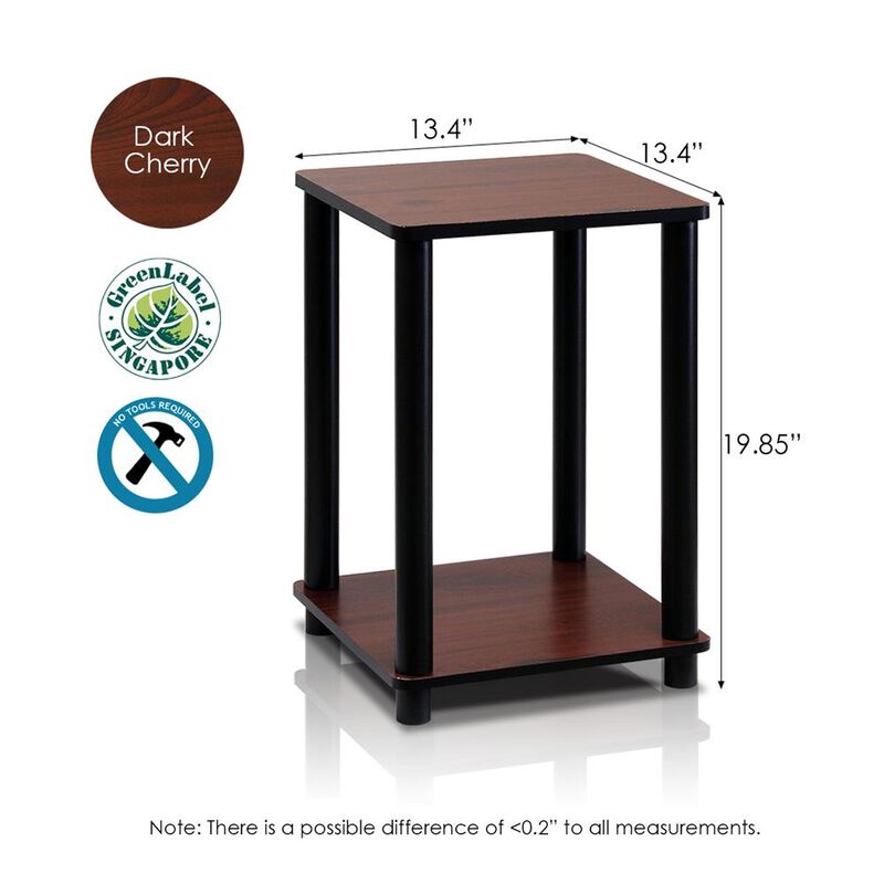 Turn-N-Tube End Table Corner Shelves, Set of 2