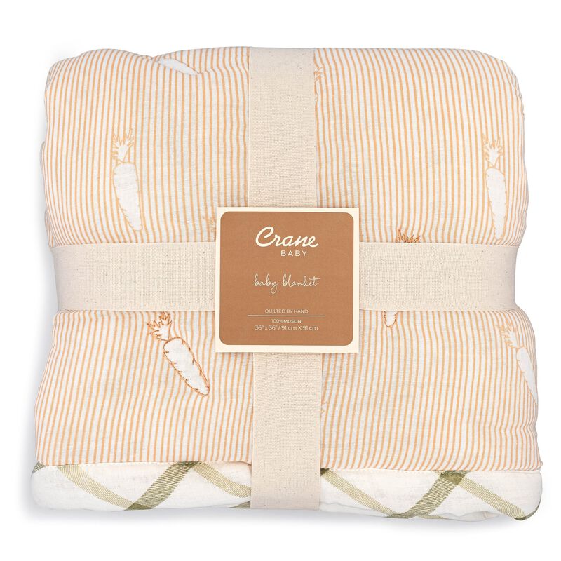 Clementine Fruits & Veggies Cotton Quilted Blanket image number 8