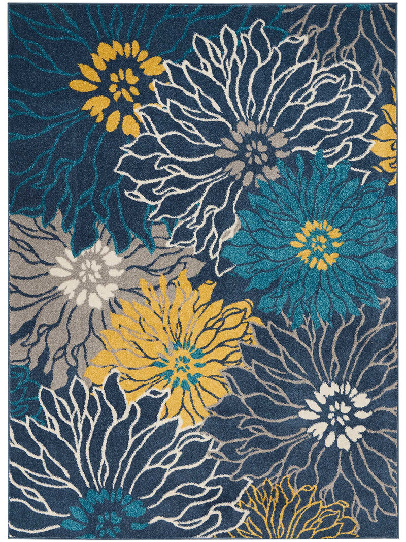 Passion PSN17 Blue 5' x Round Rug image number 0