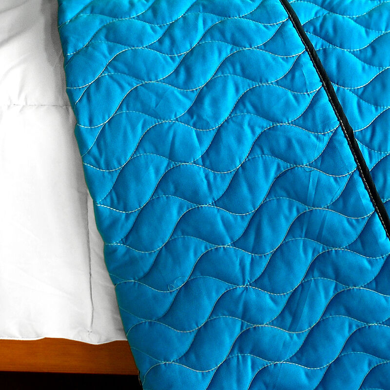 3 Piece Patchwork Quilted Quilt Set Queen Size Lightweight Soft Bedspread Set image number 3