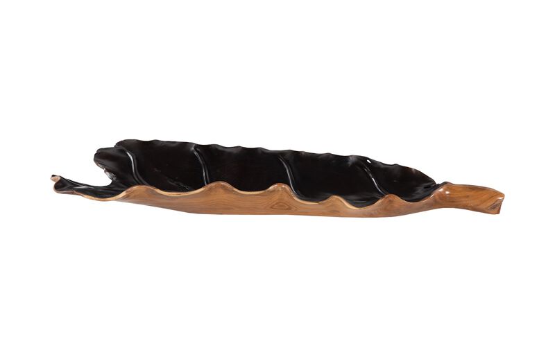Leaf Bowl Natural and Black