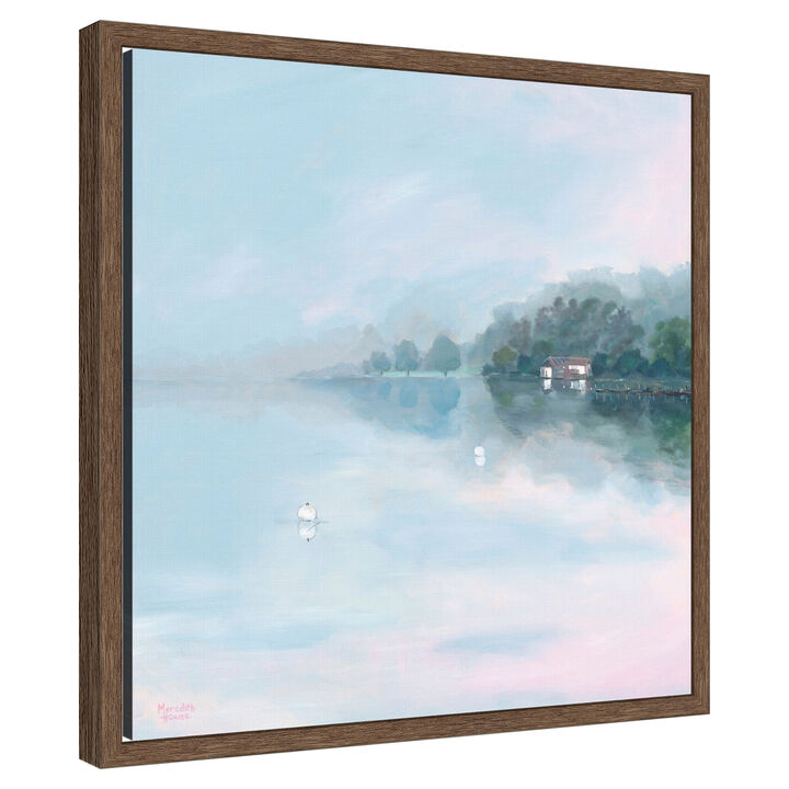 Morning At Lake Windermere by Meredith Howse Framed Canvas Wall Art