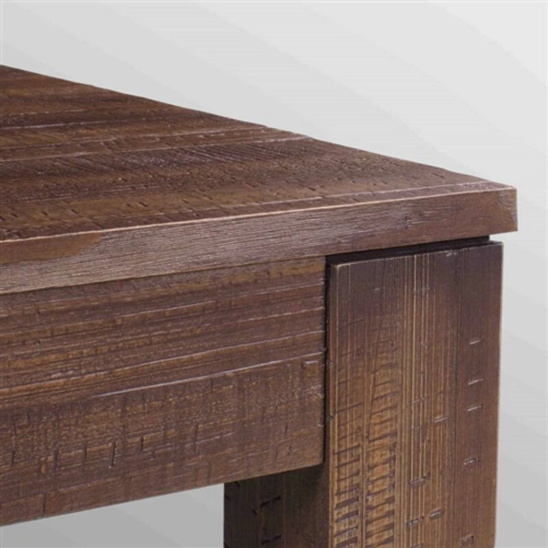 Wood Dining Table in Modern Farmhouse Style for Family Meals