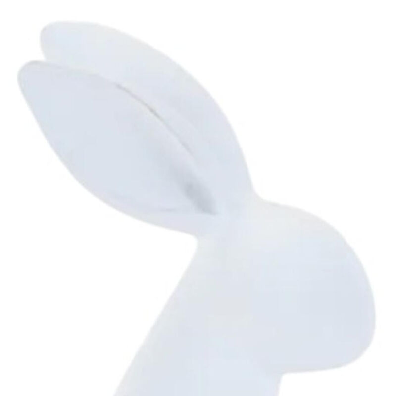 HomeRoots Set of Two White Polyresin Rabbit Figurines image number 4