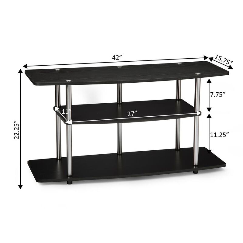 Convience Concept, Inc. No Tools 3 Tier Wide TV Stand for TVs up to 46 Inches