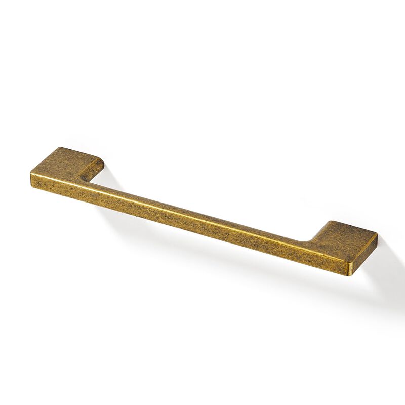 TUNNY 10 Pack Classic Cabinet Handles-3.8""/96mm Screw Spacing Antique Brass Furniture Hardware Handles for Kitchen Cabinets Bed