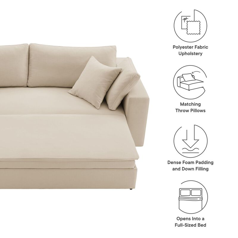 Commix Down Filled Overstuffed Sleeper Sofa image number 5