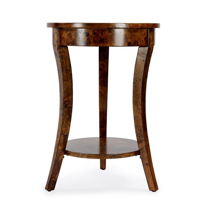Butler Specialty Holdin Round 18"W Side Table, Medium Brown image number 2