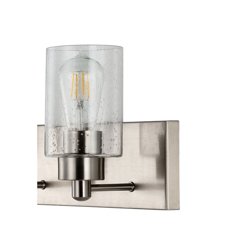 Irving Seeded Glass/Iron Modern Contemporary LED Vanity Light