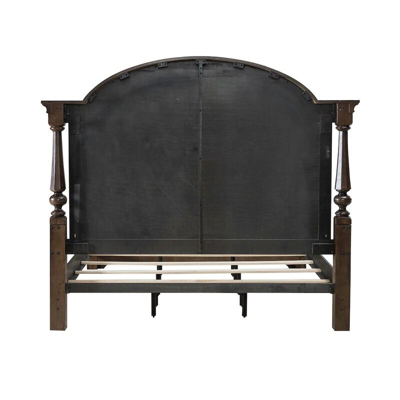 Liberty Furniture Arden Road California King Poster Bed Frame - Satin Cherry image number 4