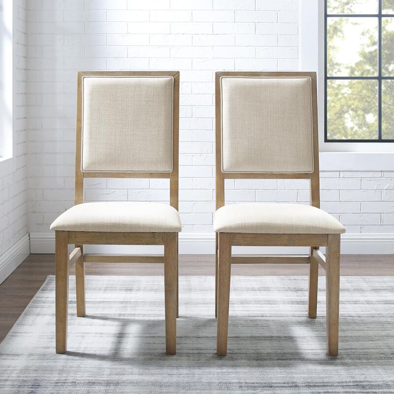 Joanna 2-Piece Upholstered Back Dining Chair Set