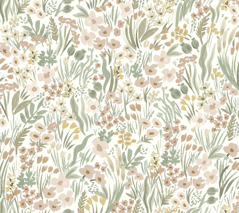 Lea Blush Peel & Stick Wallpaper image number 0
