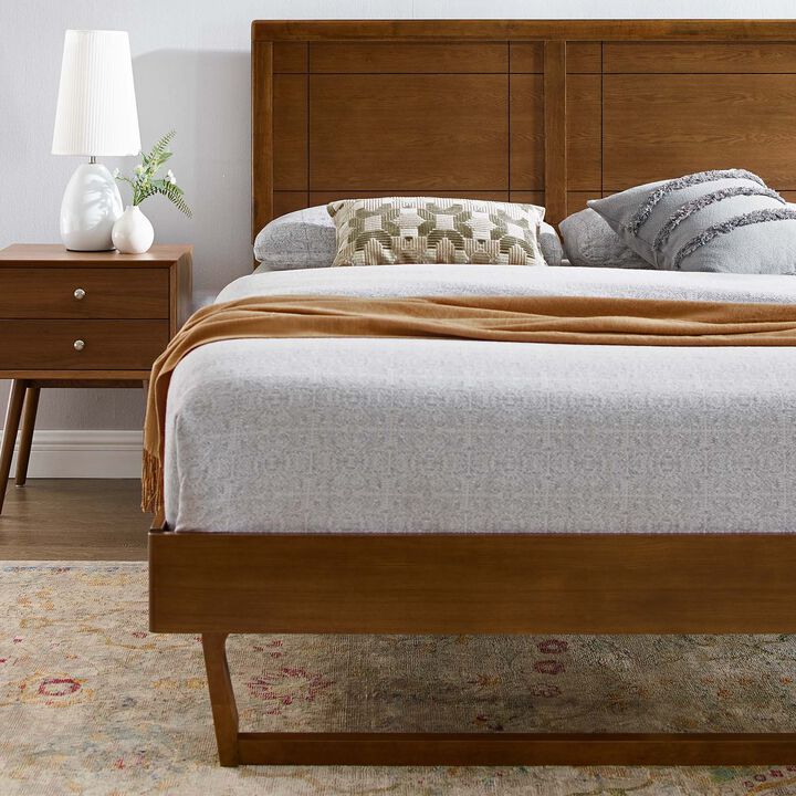 Modway - Marlee King Wood Platform Bed with Angular Frame