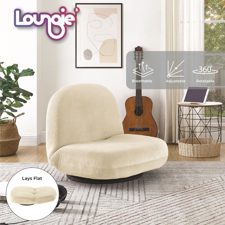 Loungie Delainey Plush Recliner/Floor Chair
