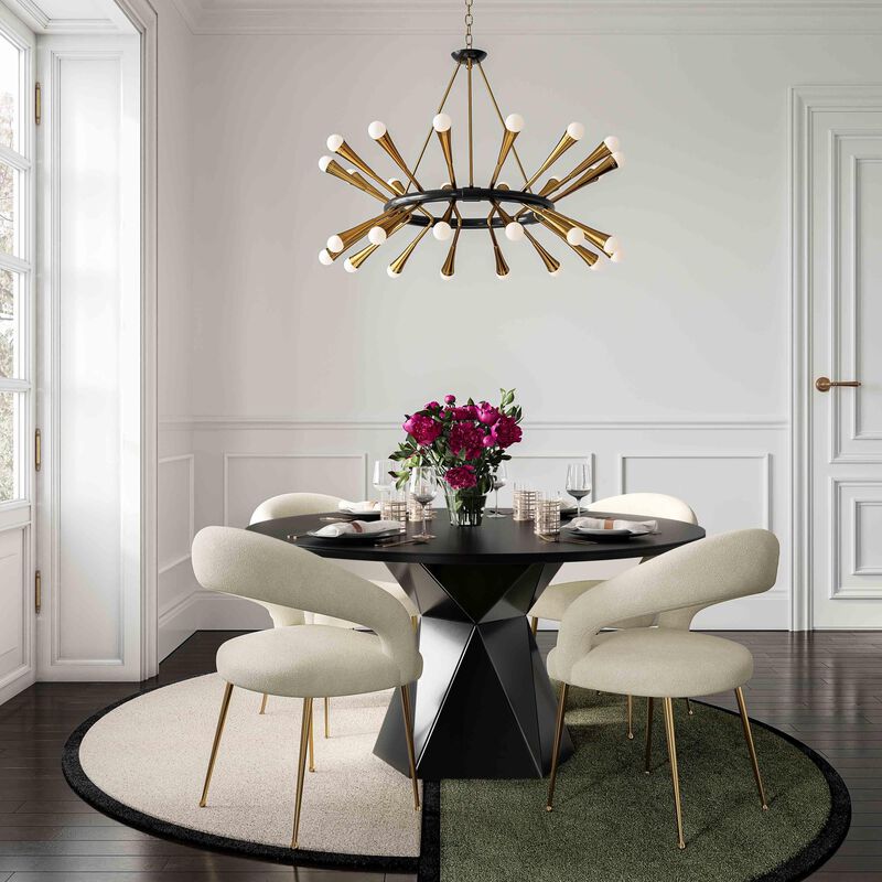 Casafoyer Rocco Cream Performance Boucle Dining Chair image number 1