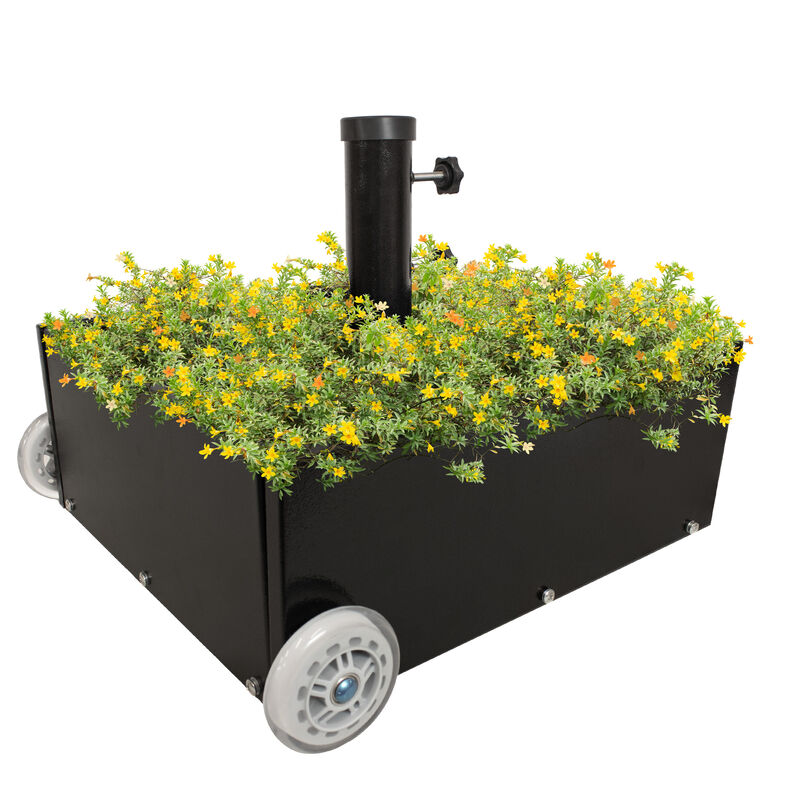 Rolling Umbrella Base with Planter