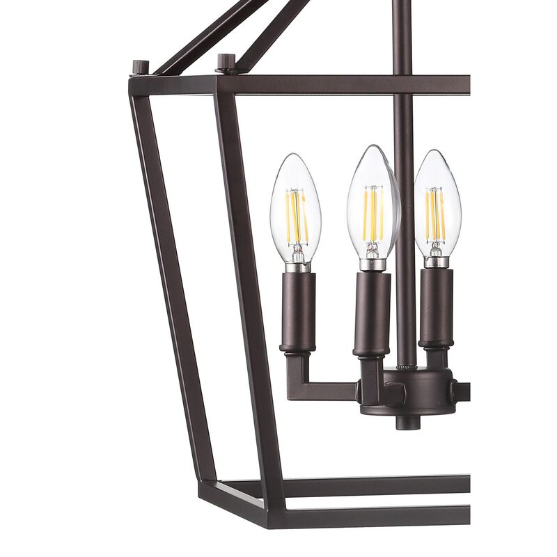 PagodaBulb Lantern Metal LED Pendant