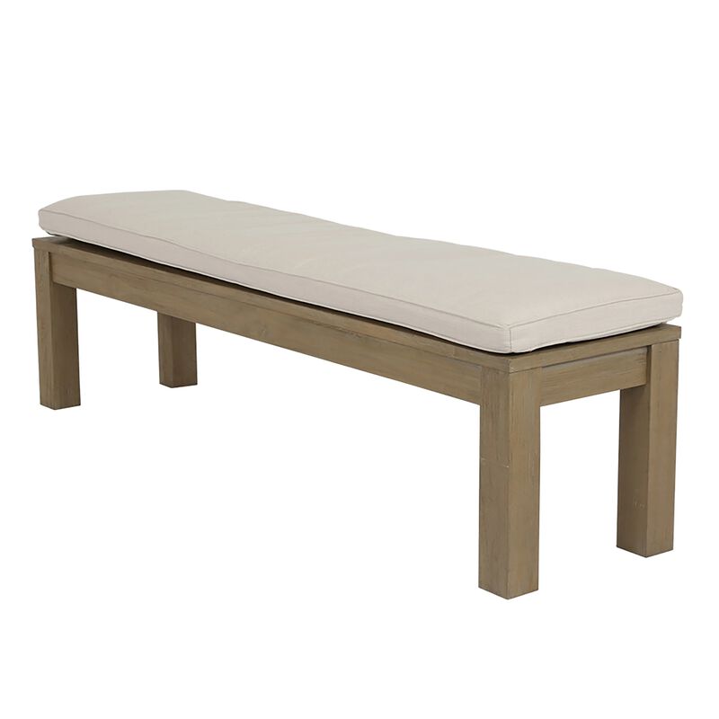 Coastal Teak Dining Bench image number 1