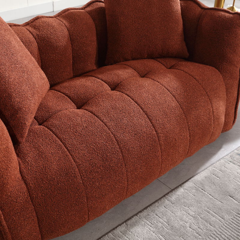 Merax Chenille Lazy Bean Bag Loveseat for Living Room.