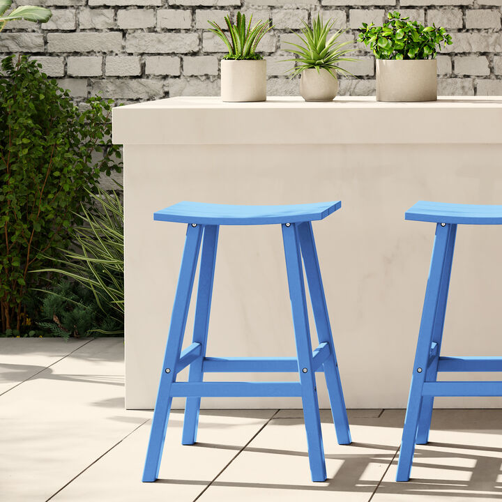 WestinTrends Westintrends 29" height Outdoor / Patio Saddle bar stool