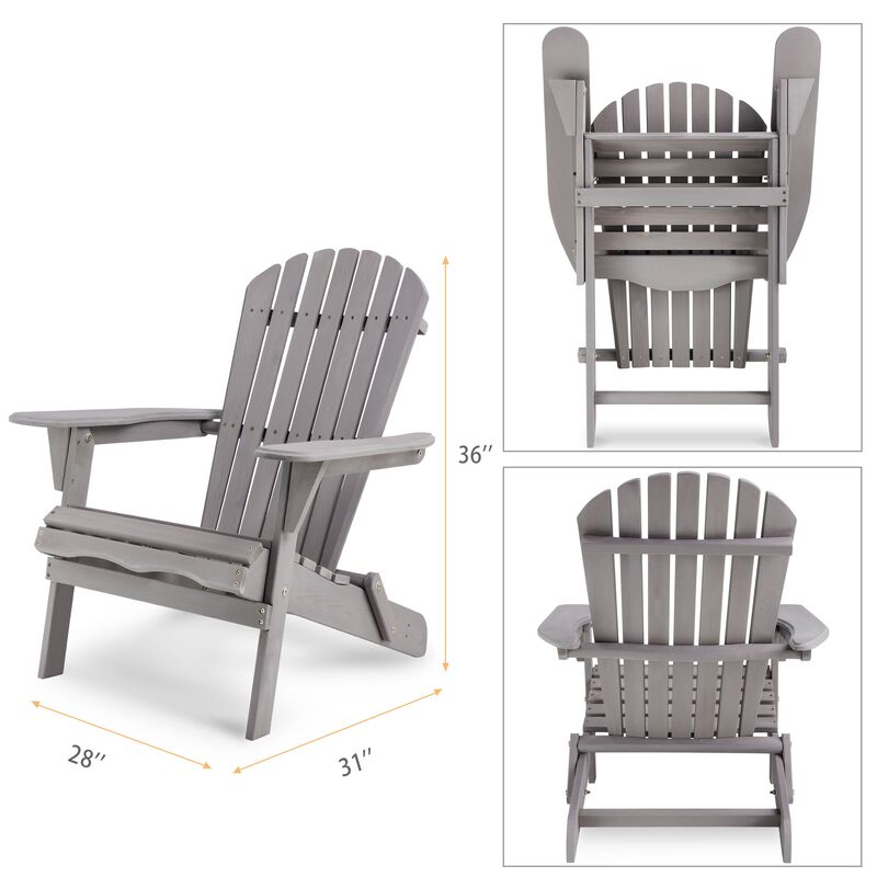 Hivvago Cedar Wood Patio Chair Set of 2 image number 3