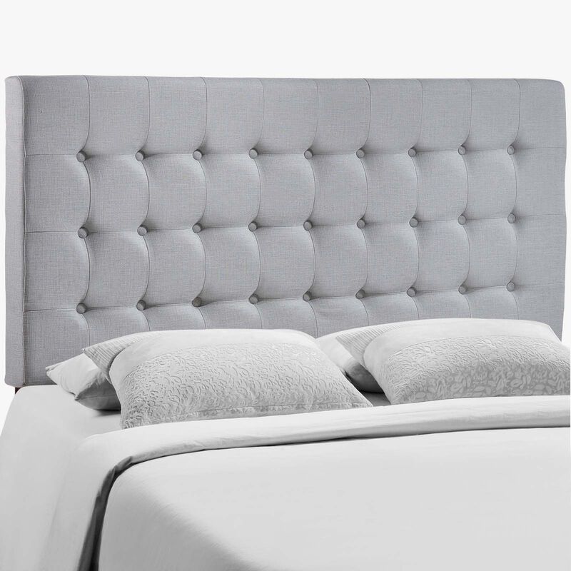 Modway - Tinble Queen Upholstered Fabric Headboard Sky Gray image number 0